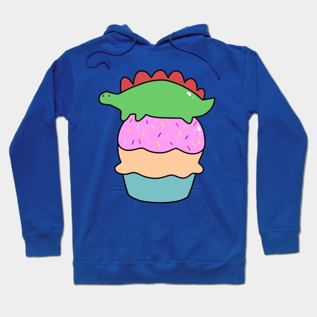 Cupcake Stegosaurus Hoodie by saradaboru